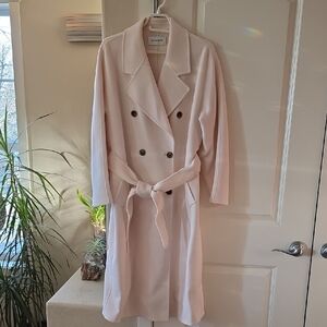 Elegant Cream Pea Coat